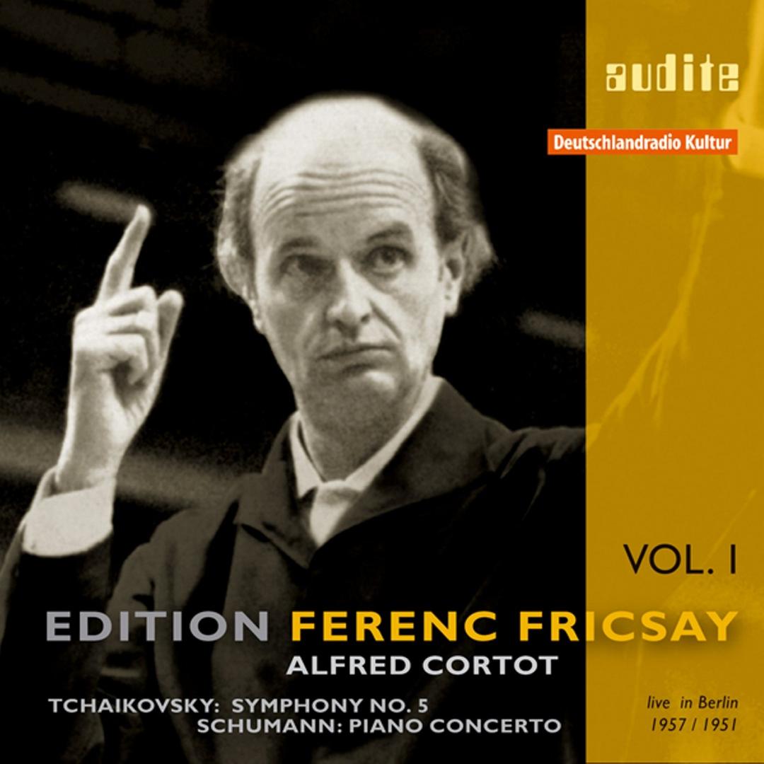 Album cover for 95.498 Tchaikovsky: Symphony No. 5 - Schumann: Piano Concerto